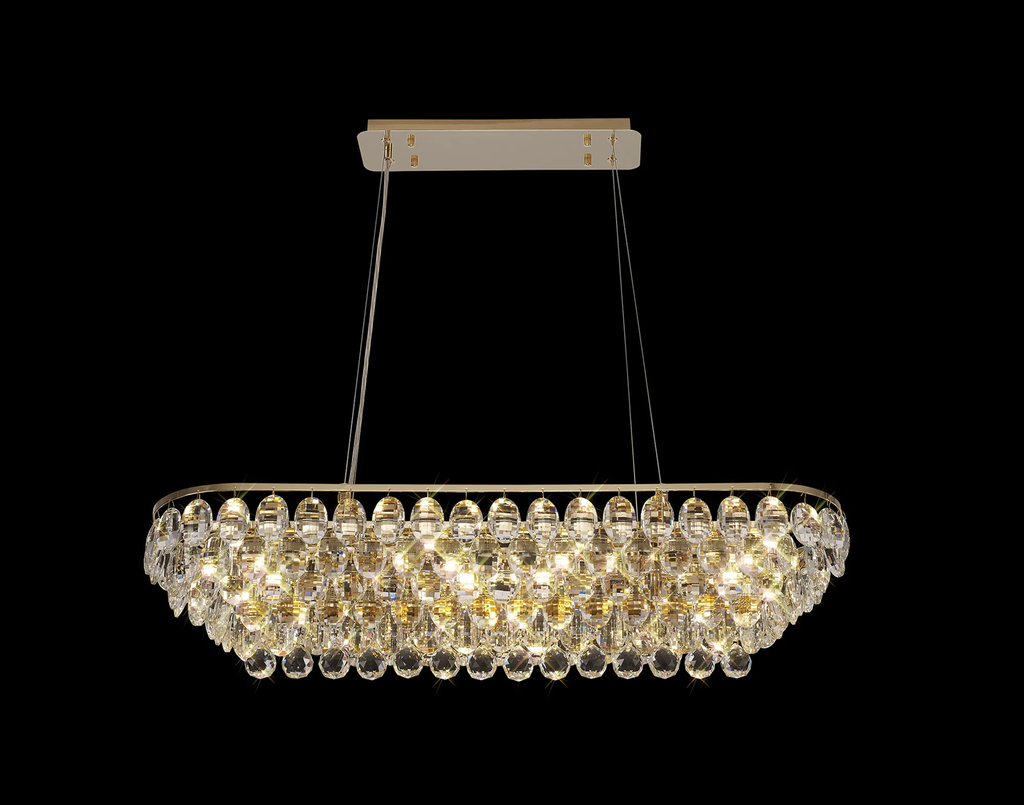 IL32821  Coniston Linear Pendant 8 Light (15.7kg) French Gold